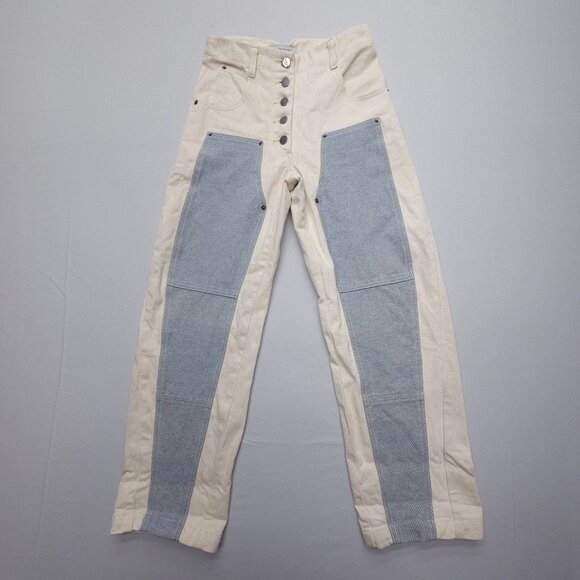 Rachel Comey Cream and Gray Ankle Jeans - Picture 2 of 13